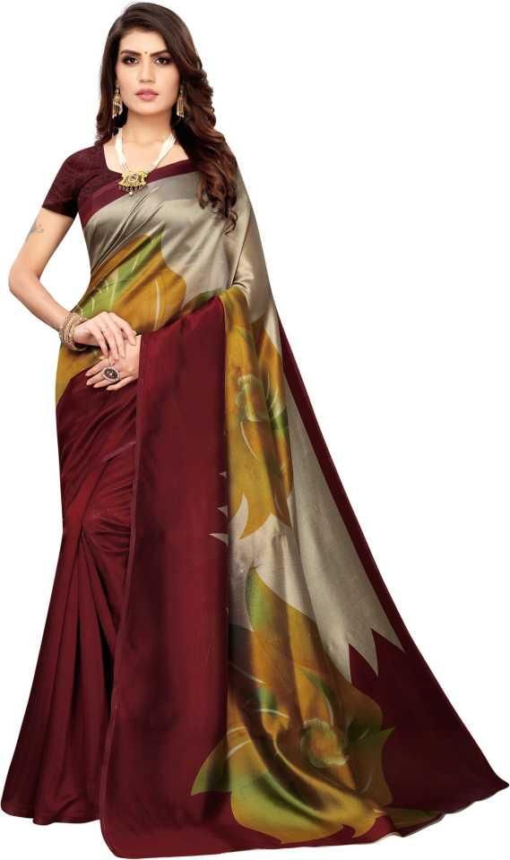 Unique Printed Art Silk Sarees