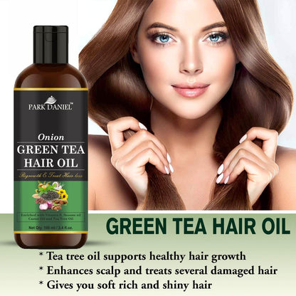 Park Daniel Green Tea Oil & Coconut Shampoo Combo Pack Of 2 bottle of 100 ml(200 ml)
