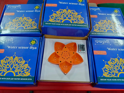 Panchmukhi Water Sensor Diya | Led Water Sensor Diya - 5 in 1