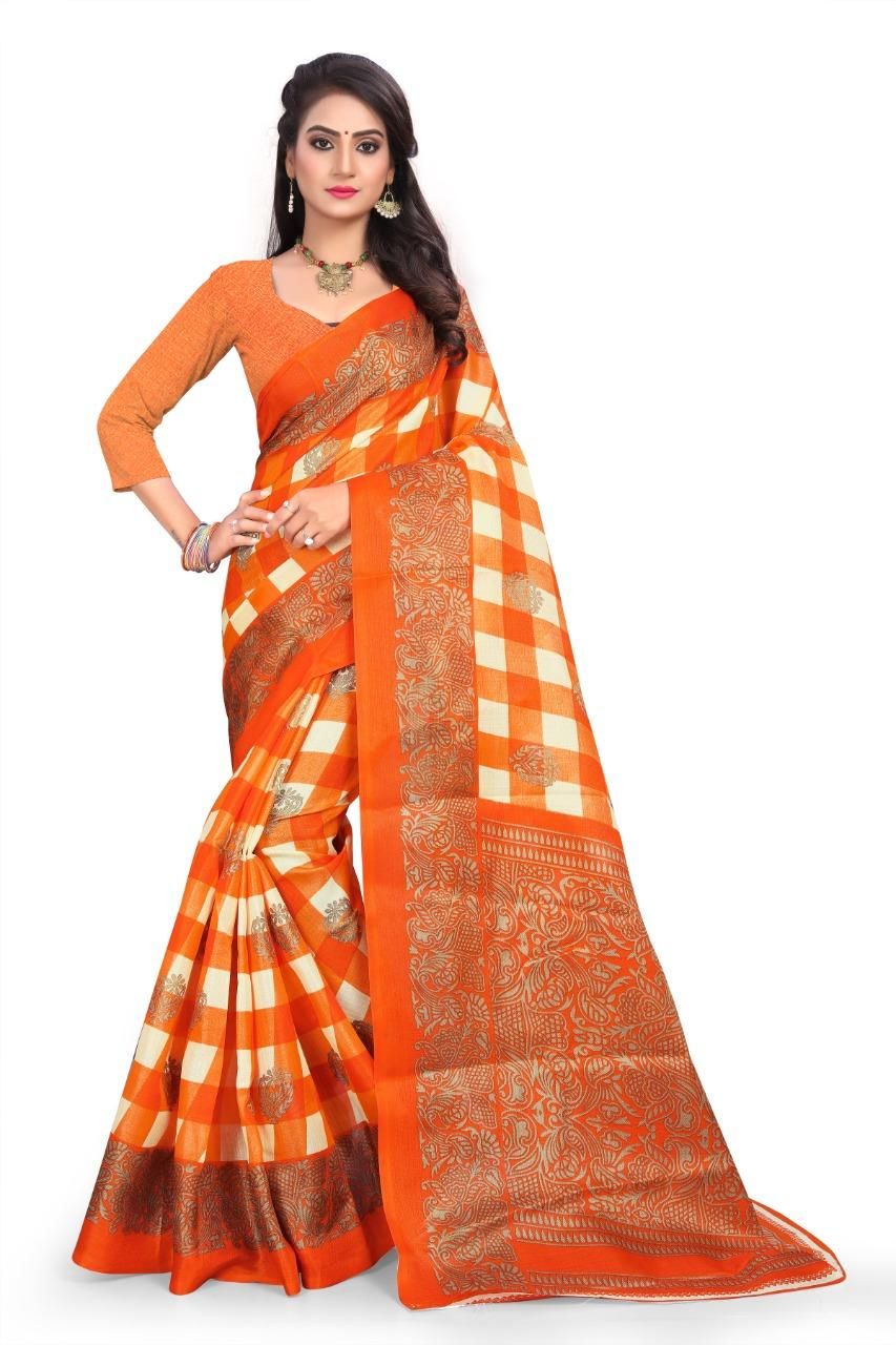 Special Printed Art Silk Sarees