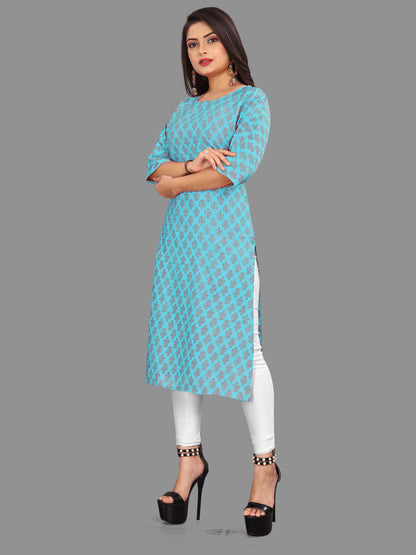 Women's Printed Crepe Kurtis