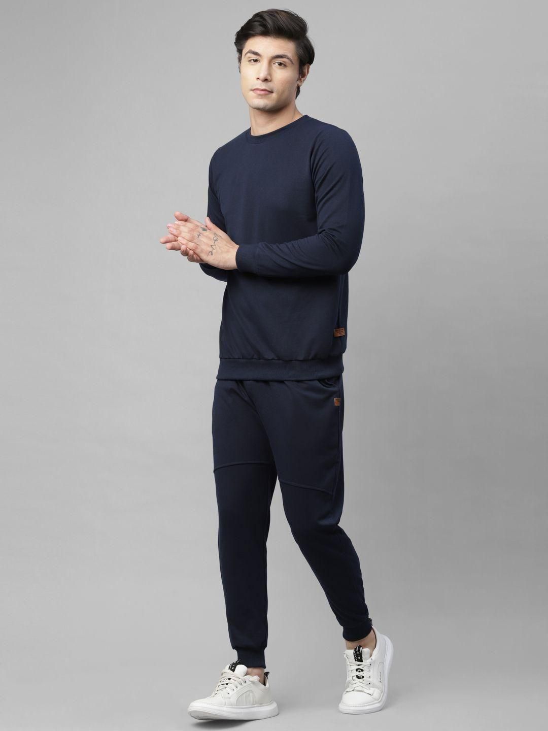 Rigo Terry Solid Full Sleeves Regular Fit Mens Track Suit
