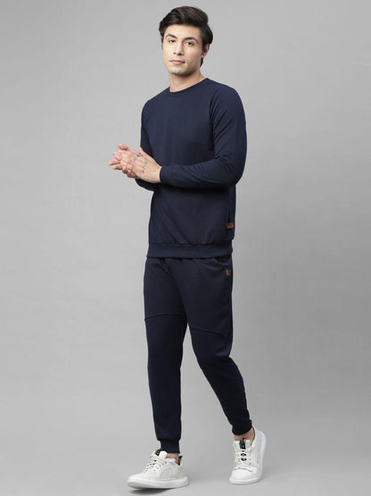 Rigo Terry Solid Full Sleeves Regular Fit Mens Track Suit