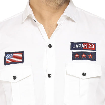 Cotton Solid Casual Shirt for Men