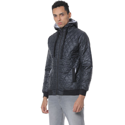 Campus Sutra Cotton Blend Solid Full Sleeves Regular Fit Jacket