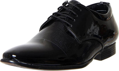 Men's Black Synthetic Leather Formal Shoes