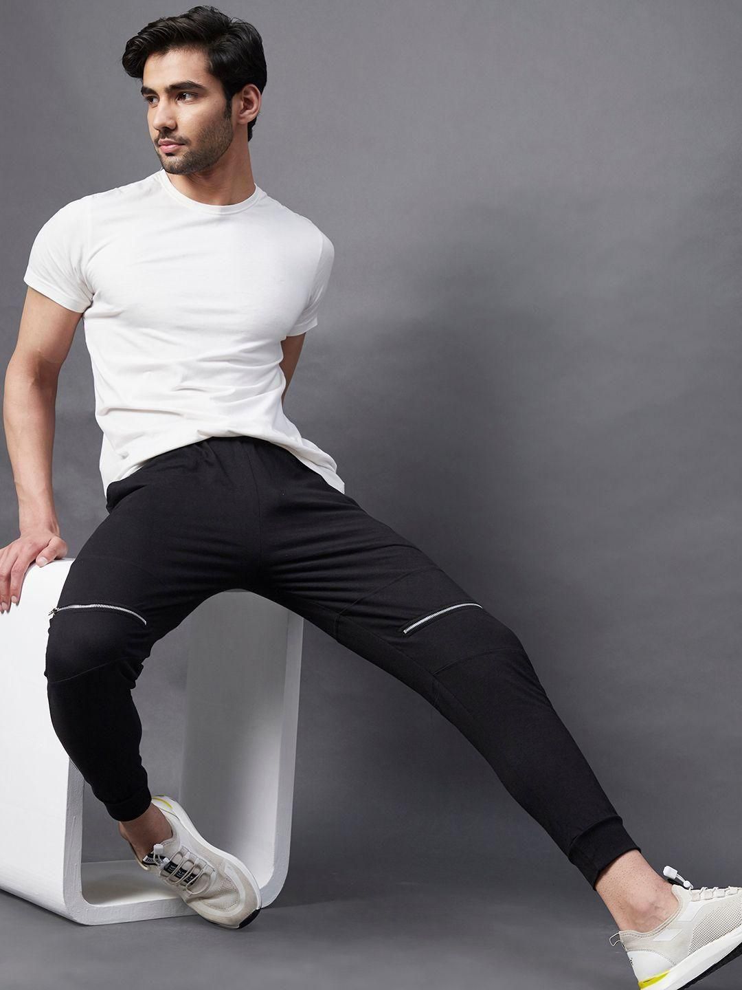 Rigo Cotton Solid Regular Fit Mens Sport Joggers