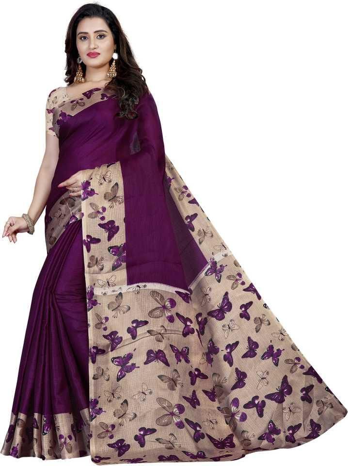 Latest Printed Art Silk Sarees