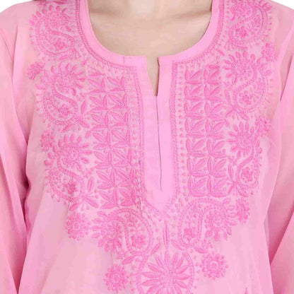 Lucknowi Chikankari Kurta with Inner