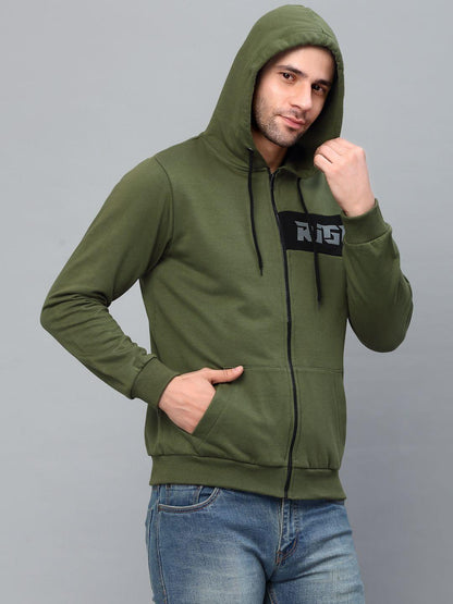Rigo Fleece Full Sleeves Printed Jacket