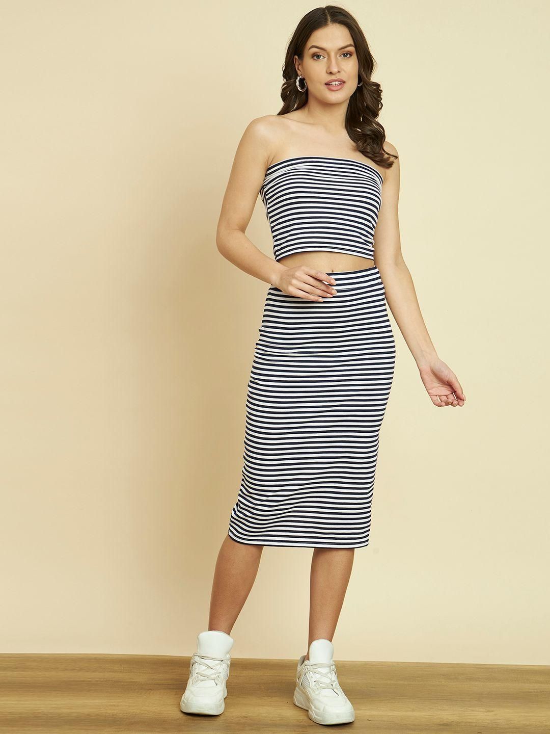 TRRENDARREST Striped Co-ord Set