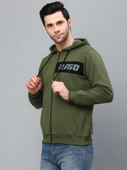 Rigo Fleece Full Sleeves Printed Jacket