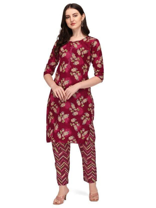 Women's Causal Printed Rayon Kurtis