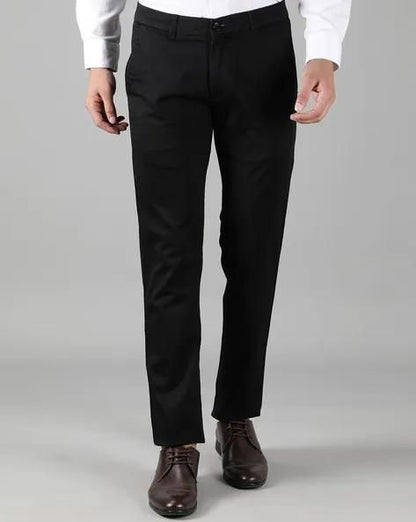 Cotton Solid Regular Fit Mens Formal Trouser