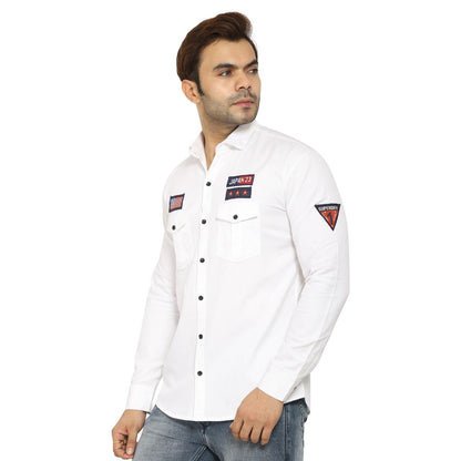 Cotton Solid Casual Shirt for Men