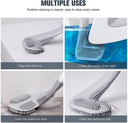 Premium Quality Toilet Brush- Wall-Mounted Long-Handled Golf Head - Buy 1 Get 1
