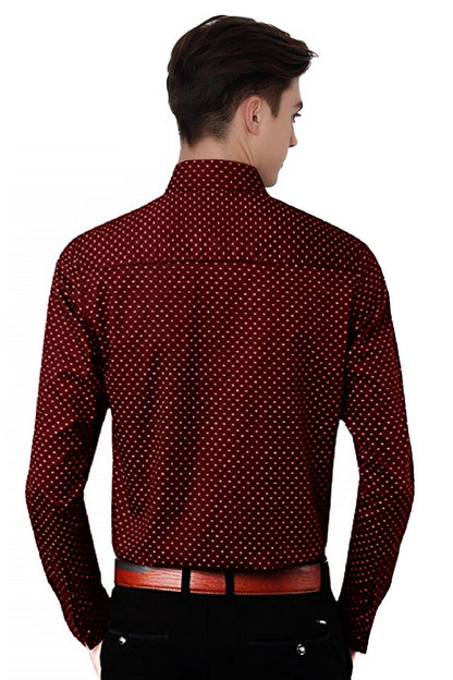 Cotton Printed Slim Fit Full Sleeves Casual Shirt