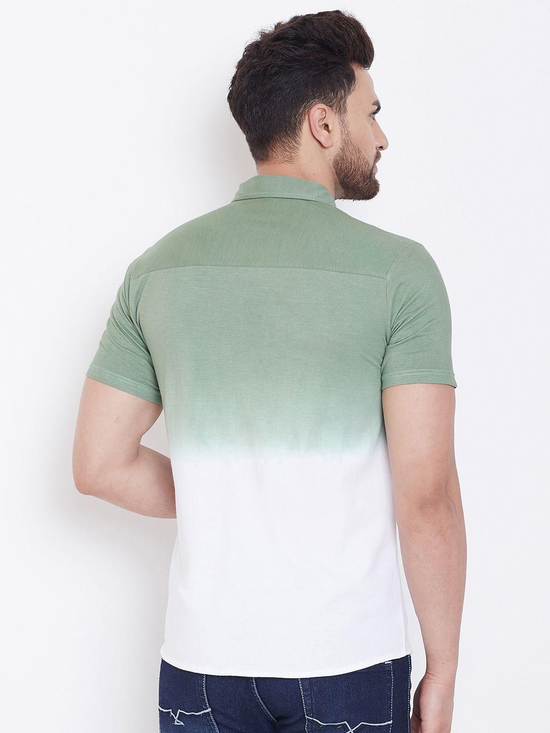 Gritstones Cotton Color Block Full Sleeves Mens Casual Shirt