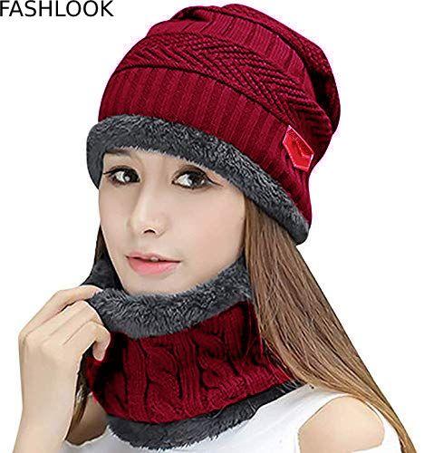 Women Woolen Cap with Face Cover