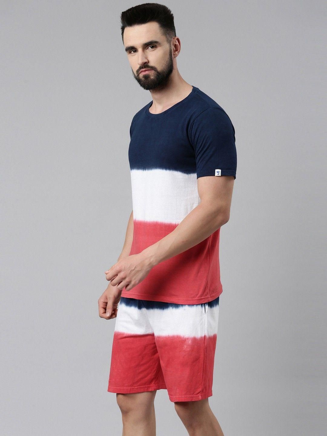 Joven Cotton Tie & Dye Half Sleeves Mens Co-Ord Set