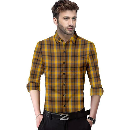 Cotton Checks Slim Fit Shirt