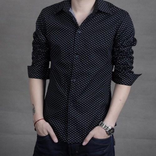 Cotton Blend Printed Slim Fit Shirt