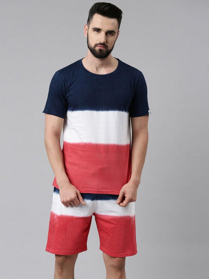 Joven Cotton Tie & Dye Half Sleeves Mens Co-Ord Set