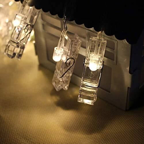 Lamps Golden Metal Leaf String LED Decorative Lights