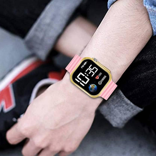 Unisex LED Luxurious Fashion Silicone Digital Watch (D-1036)