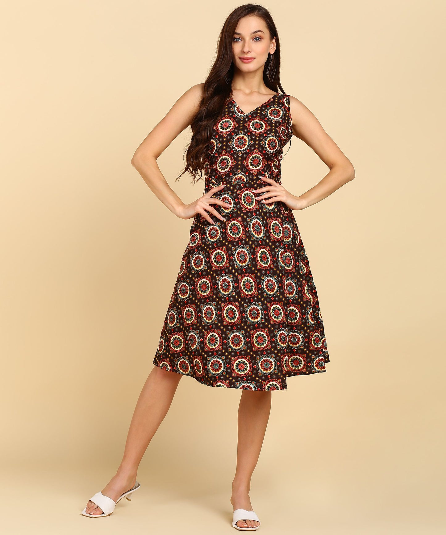 Trendy Printed American Crepe Kurti