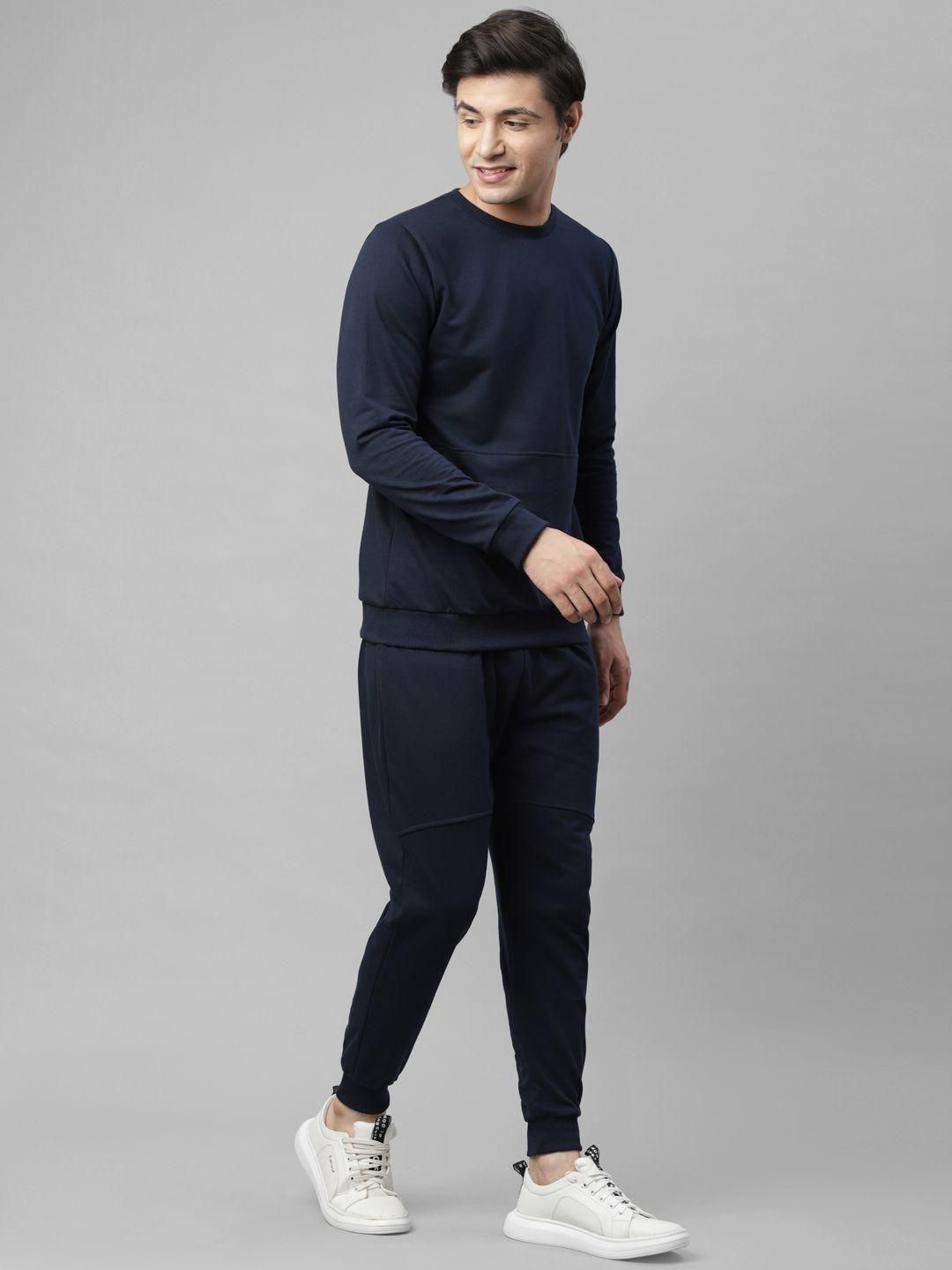 Rigo Terry Solid Full Sleeves Regular Fit Mens Track Suit