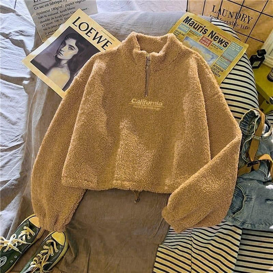 Loose Fit Women's Sweatshirt For Winters