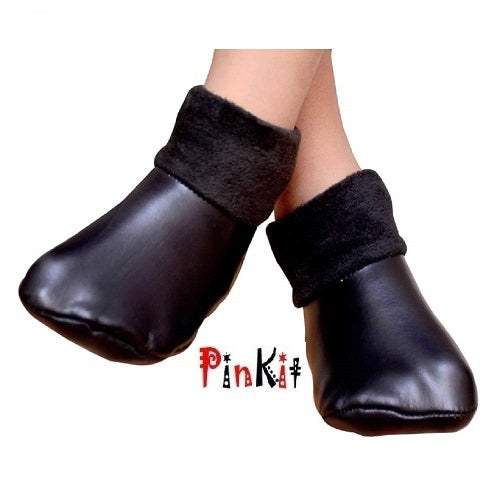 Women's Soft & Cozy Solid Winter Thick Warm Faux Leather Socks (Pack Of 1)